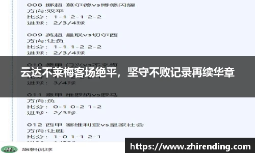 云达不莱梅客场绝平，坚守不败记录再续华章